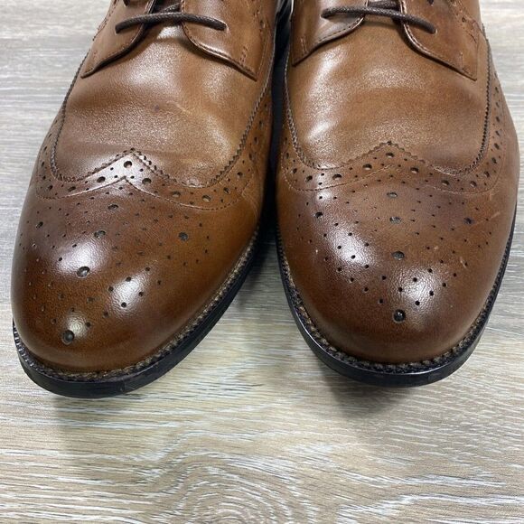 Stacy Adams Mens 13 M Oxfords Brown Lace Up Wingtip Leather Shoes Casual Preppy‎ main image 11